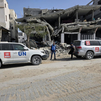 Vehículos de la ONU en Gaza. Imagen de archivo Europa Press/Contacto/Tariq Mohammad Vehículos de la ONU en Gaza. Imagen de archivo Europa Press/Contacto/Tariq Mohammad