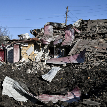 Una casa destruida en Zaporiyia por un ataque ruso. Europa Press/Contacto/Dmytro Smolienko