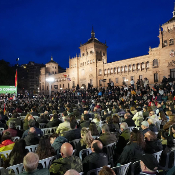 Imagen del acto de cierre de campaña de Vox en Valladolid CLAUDIA ALBA/EUROPA PRESS