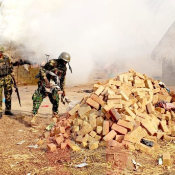 Imagen de militares nigerianos EJÉRCITO DE NIGERIA / X