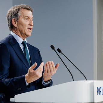 El presidente del Partido Popular, Alberto Núñez Feijóo, durante una rueda de prensa, en la sede del PP, a 23 de enero de 2026, en Madrid (España). Carlos Luján - Europa Press. El presidente del Partido Popular, Alberto Núñez Feijóo, durante una rueda de prensa, en la sede del PP, a 23 de enero de 2026, en Madrid (España). Carlos Luján - Europa Press.