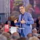 El presidente del Gobierno, Pedro Sánchez, interviene durante el cierre de la campaña del PSOE. Photogenic/Claudia Alba - Europa Press