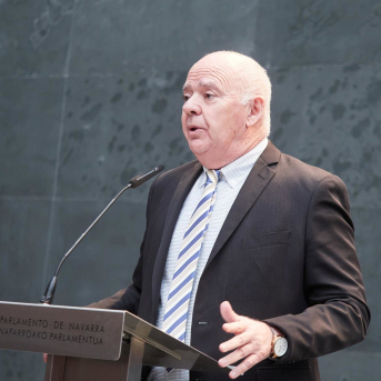 Emilio Jiménez, portavoz de Vox en el Parlamento de Navarra. EDUARDO SANZ - EUROPA PRESS Emilio Jiménez, portavoz de Vox en el Parlamento de Navarra. EDUARDO SANZ - EUROPA PRESS