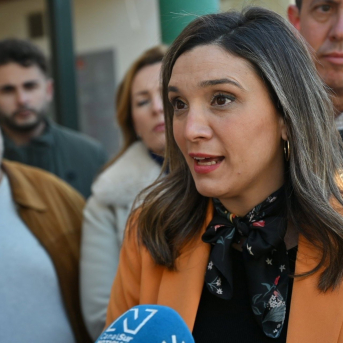 La vicesecretaria general del PSOE-A, María Márquez, atiende a los medios. PSOE-A La vicesecretaria general del PSOE-A, María Márquez, atiende a los medios. PSOE-A