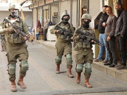 Soldados israelíes durante una redada en Tubas (Cisjordania) a comienzos de año Europa Press/Contacto/Nasser Ishtayeh