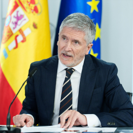 El ministro de Interior, Fernando Grande-Marlaska, durante una rueda de prensa posterior al Consejo de Ministros | Matias Chiofalo (Europa Press).