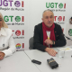 El secretario general de UGT, Pepe Álvarez, junto a la máxima dirigente del sindicato en la Región, Paqui Sánchez EUROPA PRESS