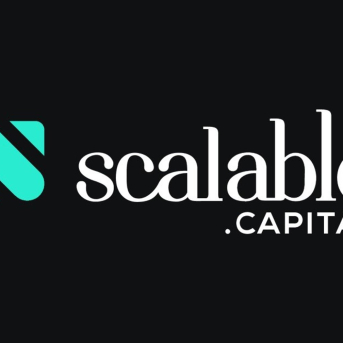 Logo de la plataforma de inversión europea Scalable Capital. SCALABLE CAPITAL