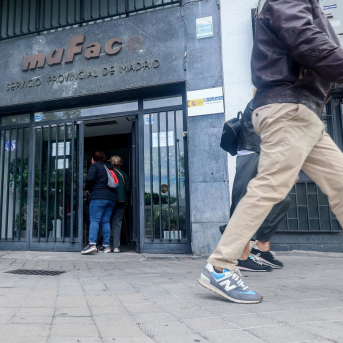 Imagen de recurso de la fachada de un edificio de Muface. Ricardo Rubio - Europa Press