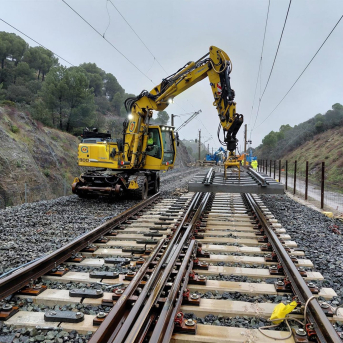 Obras de reparación de las vías en Adamuz, a 30 de enero de 2026, en Adamuz, Córdoba, Andalucía (España). Ministerio de Transportes y Movilidad Sostenible