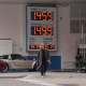 Cartel de precios en una gasolinera, a 4 de marzo de 2026, en Barcelona, Cataluña (España). David Zorrakino - Europa Press