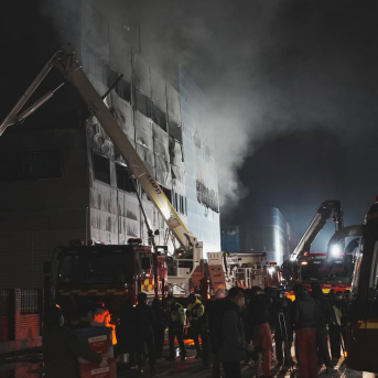 Incendio en una fábrica de autopartes en Daejeon, Corea del Sur Europa Press/Contacto/Zhu Hui Incendio en una fábrica de autopartes en Daejeon, Corea del Sur Europa Press/Contacto/Zhu Hui