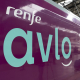 Tren AVLO perteneciente a la compañia de transportes ferroviarios Renfe. RENFE