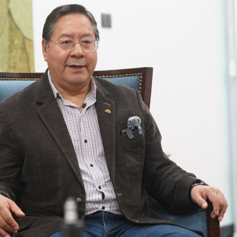 El expresidente boliviano Luis Arce Europa Press/Contacto/Javier Mamani