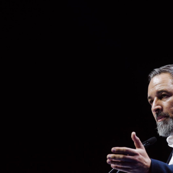 El presidente del VOX, Santiago Abascal Carlos Luján - Europa Press