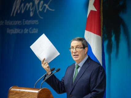 El ministro de Relaciones Exteriores de Cuba, Bruno Rodríguez GOBIERNO DE CUBA