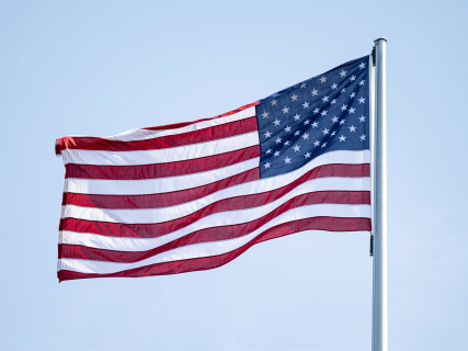 Bandera de EEUU Fabian Sommer/dpa