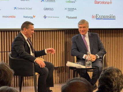 El presidente de Naturgy, Francisco Reynés, en el 'Gran Encuentro Expansión Catalunya', organizado este lunes por Expansión en el Recinte Modernista de Sant Pau de Barcelona EUROPA PRESS