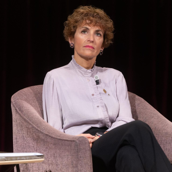 La presidenta del Gobierno de Navarra, María Chivite, durante un desayuno informativo, en el Ateneo de Madrid, a 23 de marzo de 2026, en Madrid (España). Eduardo Parra - Europa Press