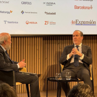 El consejero delegado del Banco Santander, Héctor Grisi, en el 'Gran Encuentro Expansión Catalunya', organizado por Expansión en el Recinte Modernista de Sant Pau de Barcelona EUROPA PRESS
