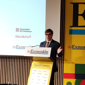 El presidente de la Generalitat, Salvador Illa, clausura el 'Gran Encuentro Expansión Catalunya', organizado este lunes por Expansión en el Recinte Modernista de Sant Pau de Barcelona EUROPA PRESS