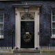 Entrada de Downing Street 10, residencia del primer ministro británico.  Aaron Chown/PA Wire/dpa