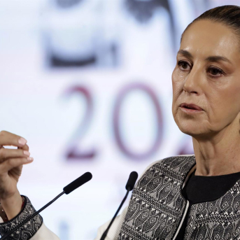 Imagen de archivo de la presidenta de México, Claudia Sheinbaum. Luis Barron/eyepix via ZUMA Pres / DPA