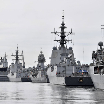 Buques de la Armada australiana en Sídney, Australia AAPIMAGE / DPA