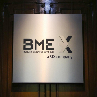 Un panel de las Bolsas y Mercados Españoles en el Palacio de la Bolsa, en Madrid (España) Marta Fernández Jara - Europa Press