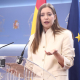 La portavoz del PP en el Congreso, Ester Muñoz, durante una rueda de prensa en el Congreso  Eduardo Parra - Europa Press
