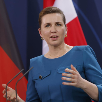 La primera ministra de Dinamaca, Mette Frederiksen, en una imagen de archivo. Michele Tantussi/Getty Images Eu / DPA