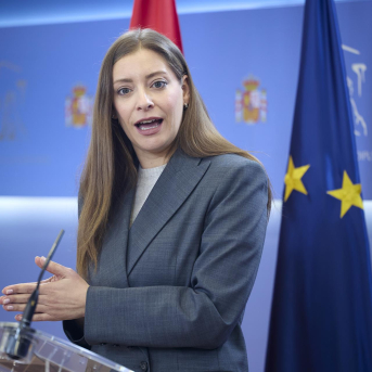 La portavoz del PP en el Congreso, Ester Muñoz, durante una rueda de prensa, en el Congreso de los Diputados, a 24 de marzo de 2026, en Madrid (España). Jesús Hellín - Europa Press