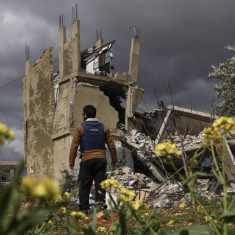 Edificio destruido en Chaat, en el sur de Líbano, a causa de un ataque del Ejército de Israel (archivo) Europa Press/Contacto/Daniel Carde