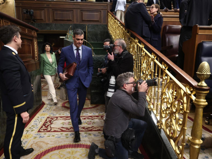 El presidente del Gobierno, Pedro Sánchez, a su llegada a una sesión de control al Gobierno, en el Congreso, a 25 de marzo de 2026, en Madrid (España).  Eduardo Parra - Europa Press