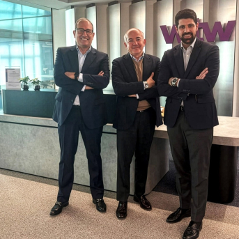 Ricardo Soler (CEO ERSM Grupo), Javier Gausí (director de WTWN) y Alvaro de Eugenio (director comercial de WTWN) ERSM INSURANCE BROKERS