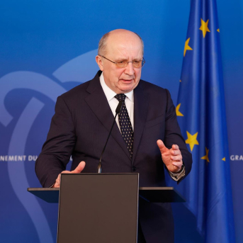 El comisario europeo de Defensa y Espacio, Andrius Kubilius MATHIEU CUGNOT El comisario europeo de Defensa y Espacio, Andrius Kubilius MATHIEU CUGNOT