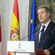 El presidente autonómico, Emiliano García-Page, presenta la Plataforma de Empleo de Castilla-La Mancha. En el Palacio de Fuensalida, sede de la Presidencia regional. PIEDAD LÓPEZ / JCCM