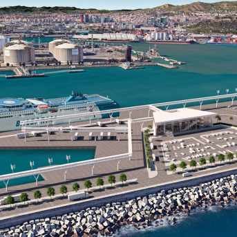 Imagen virtual de la futura terminal de Baleària PUERTO DE BARCELONA