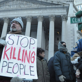 Concentración en Nueva York contra el Servicio de Control de Inmigración y Adunas (ICE). Jimin Kim/SOPA Images via ZUMA P / DPA