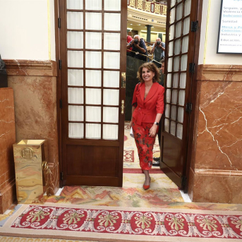 La vicepresidenta primera y ministra de Hacienda, María Jesús Montero Eduardo Parra - Europa Press