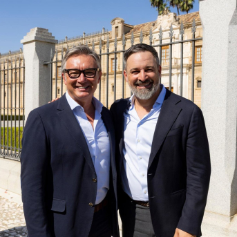 Manuel Gavira y Santiago Abascal VOX