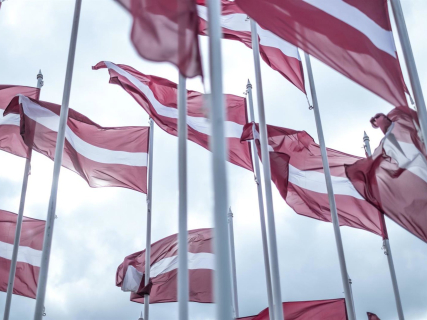 Imagen de archivo de banderas de Letonia. Europa Press/Contacto/Uygar Ozel