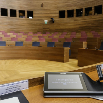 Hemiciclo antes de una sesión de control en Les Corts Rober Solsona - Europa Press