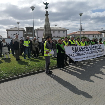 El personal civil de Defensa mantiene las movilizaciones. EUROPA PRESS