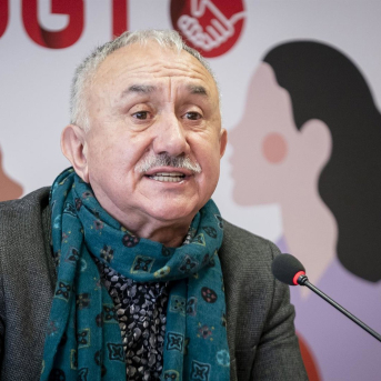 El secretario general de UGT, Pepe Álvarez A. Pérez Meca - Europa Press