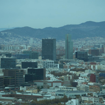 Vistas del skyline de la zona Diagonal Mar - Fòrum, desde el Hotel Arts de Barcelona David Zorrakino - Europa Press
