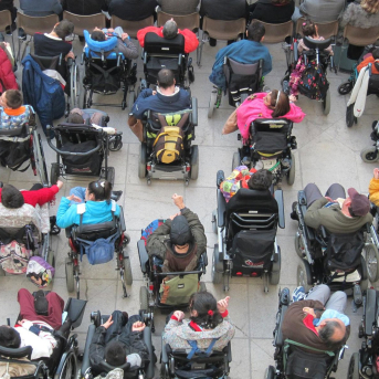 Personas en sillas de rueda. EUROPA PRESS Personas en sillas de rueda. EUROPA PRESS