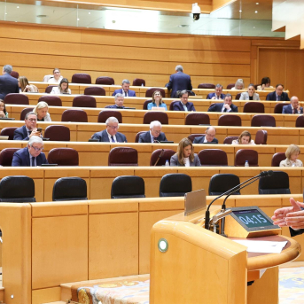 El portavoz del PSOE en el Senado, Juan Espadas, durante un pleno en el Senado, a 9 de abril de 2025, en Madrid (España). Marta Fernández - Europa Press El portavoz del PSOE en el Senado, Juan Espadas, durante un pleno en el Senado, a 9 de abril de 2025, en Madrid (España). Marta Fernández - Europa Press