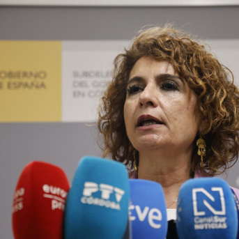 La vicepresidenta primera y ministra de Hacienda, María Jesús Montero Madero Cubero - Europa Press