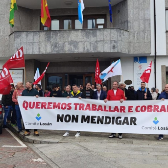 Concentración de trabajadores del grupo Losán CIG Concentración de trabajadores del grupo Losán CIG
